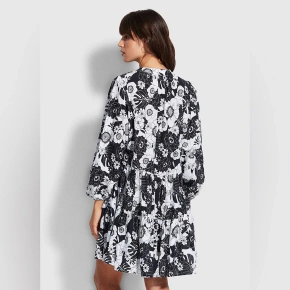 Seafolly Australia Summer Of Love Long Sleeve Cover-Up Dress Size S/M - Picture 3 of 13